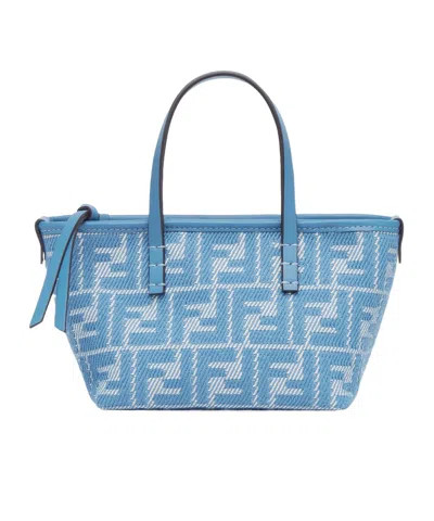 FENDI FENDI ROLL MINI FF JACQUARD MINI TOTE BAG