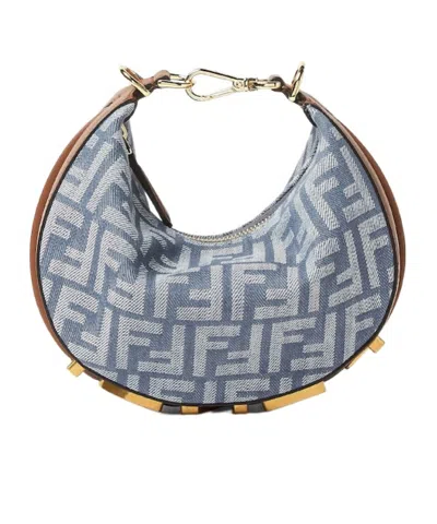 FENDI FENDI FENDIGRAPHY FF JACQUARD MINI HOBO BAG