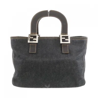 Pre-owned Fendi Blue Denim Handbag ()