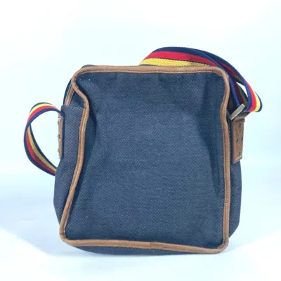 Pre-owned Fendi Blue Denim Pochette Shoulder Bag ()