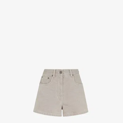 FENDI FENDI  BLUE DENIM SHORTS