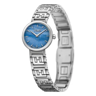 Pre-owned Fendi Blue Dial Ladies Watch F103101101