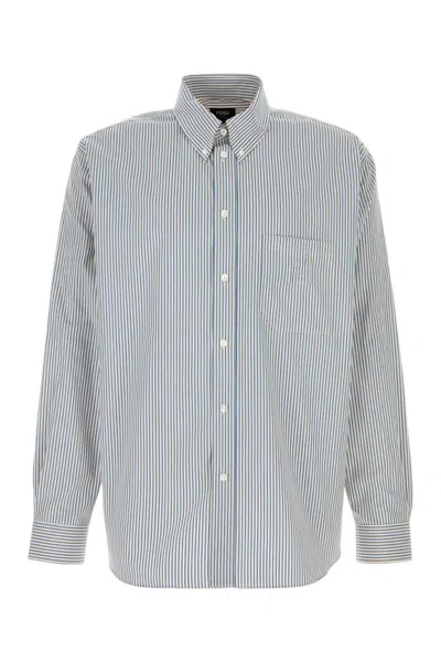 Fendi Striped Button-down Shirt Shirt And Blouse Blue