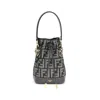 Fendi Blue Fabric Shoulder Bag