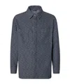 Fendi Giubbino In Denim Ricamato Uomo In Blue