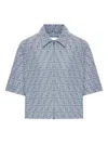 Fendi Chambray Ff Jacket In Blue