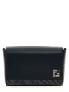 Fendi Compact Bag Squared Ff Crossbody Bags Blue In Pattern