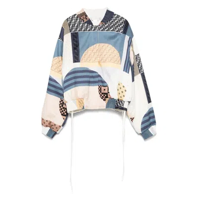 Fendi Blue Jackets - Bomber Jackets Women