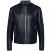 Fendi Selleria Leather Jacket In Black