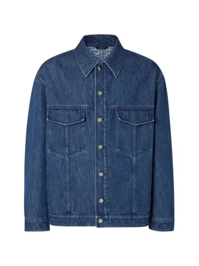 FENDI FENDI BLUE JEANS JACKET