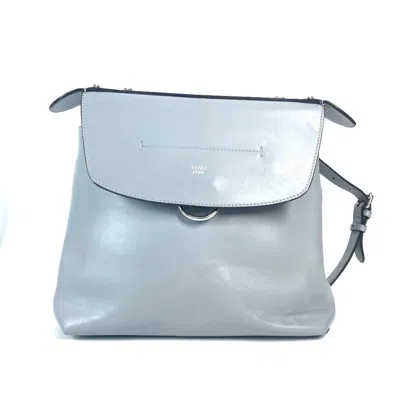 Pre-owned Fendi Blue Leather Backpack ()