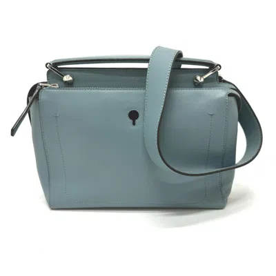 Pre-owned Fendi Blue Leather Handbag Shoulder Bag ()