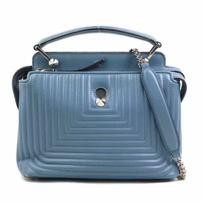 Pre-owned Fendi Blue Leather Shoulder Bag ()