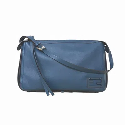 Pre-owned Fendi Blue Leather Shoulder Bag ()