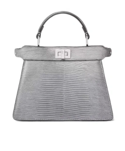 Fendi Blue Lizard Bag
