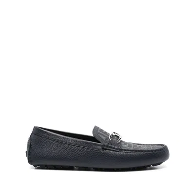 Fendi Blue Loafers Men
