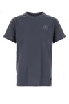 Fendi Cotton T-shirt With Ff Detail In Blue