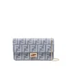 Fendi Baguette Continental Clutch Bag In Blue