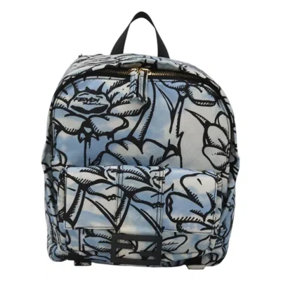 Pre-owned Fendi Blue Nylon Backpack Bag ()