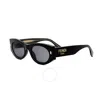 Fendi Fe 40125 I 01v Oval Sunglasses