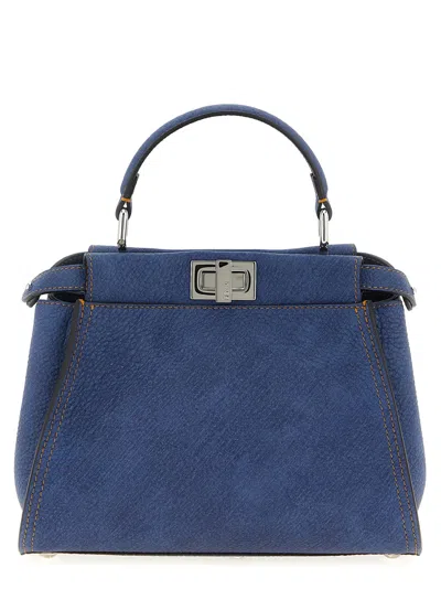 FENDI WOMEN BLUE PEEKABOO MINI SATCHEL, ONESIZE LUXURY SATCHELS FOR WOMEN DARVEYS