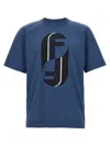 Fendi Monogram Print T-shirt In Blue