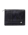 Fendi Blue Python Clutch In Black