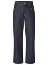 Fendi Straight Leg Denim Trousers With Five Pockets In Blue