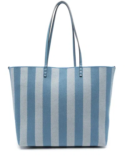 FENDI BLUE ROLL LARGE TOTE