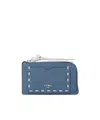 Fendi Blue Selleria Card Holder