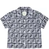 FENDI BLUE SHIRT FOR BABY BOY WITH ICONIC FF