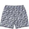 FENDI BLUE SHORTS FOR BABY BOY WITH ICONIC FF