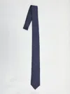 Fendi Polka Dot Jacquard Silk Tie In Blue