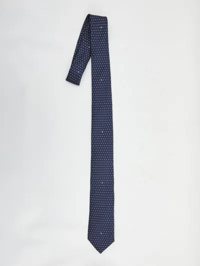 FENDI BLUE SILK TIE