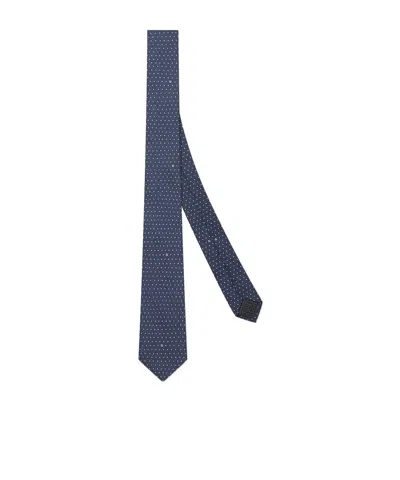 FENDI BLUE SILK TIE