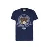 Fendi Blue T-shirt For Kids With  Bear In Blu