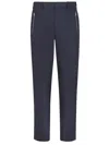 Fendi Pantaloni In Cotone Tecnico Blu In Blue