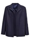 Fendi Single-breasted Jacket With No Visible External Buttons In Animal Print