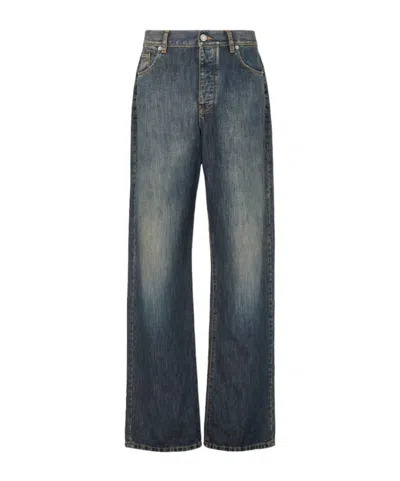 Fendi Blue Washed Denim Pants