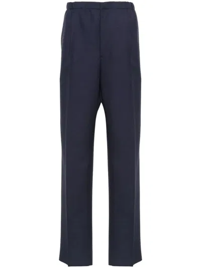 Fendi Blue Wool Pant