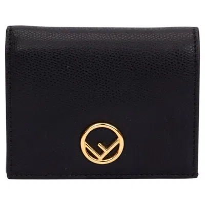 Pre-owned Fendi Bnib Togo Wallet Black