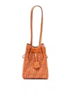 Fendi Origami` Shoulder Bag In Orange