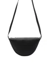 Fendi Small Roma Melon Leather Messenger Bag In Black