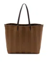 Fendi Borsa Shopping Roll Large Motivo Pequin E Ff In White
