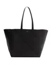Fendi Shopping Bag Diagonal Selleria Large In Pelle In Black