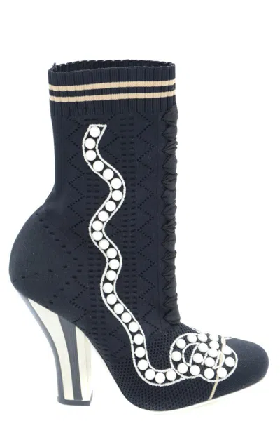 Fendi Booties In Black