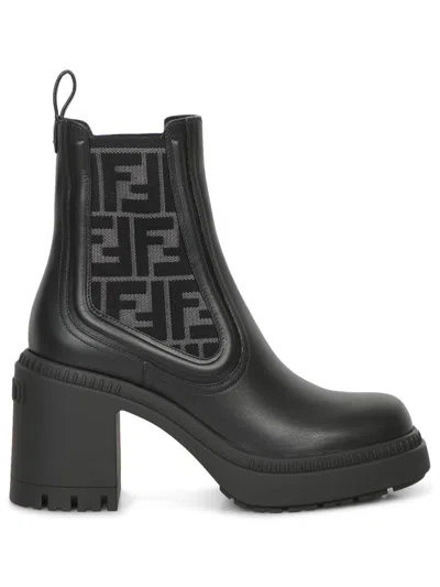 Fendi Boots In Black