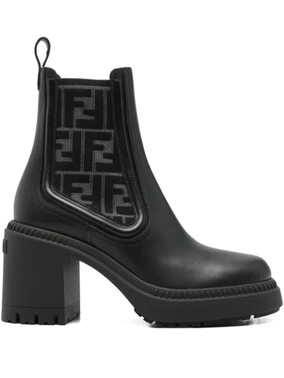 Fendi Boots In Black