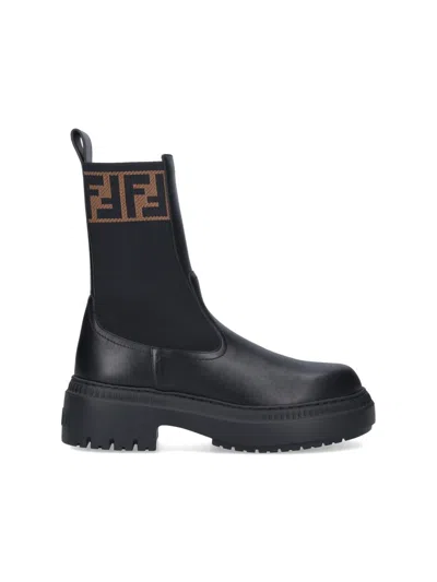 Fendi Boots In Black