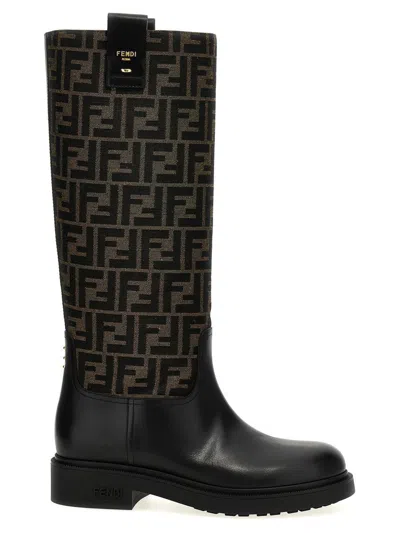 Fendi Filo Boots In Black